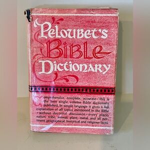 Peloubet's Bible Dictionary 1947 Antique Vintage Hardback Book Religion